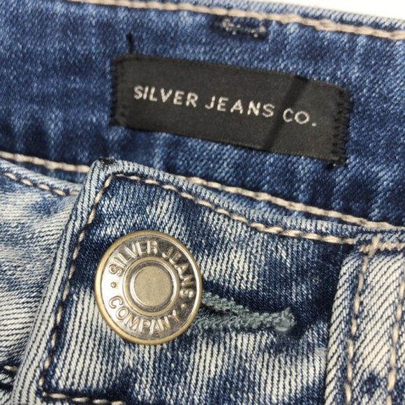 Silver Jeans Women's Skinny Jeans - Light Blue - Picture 2 of 12